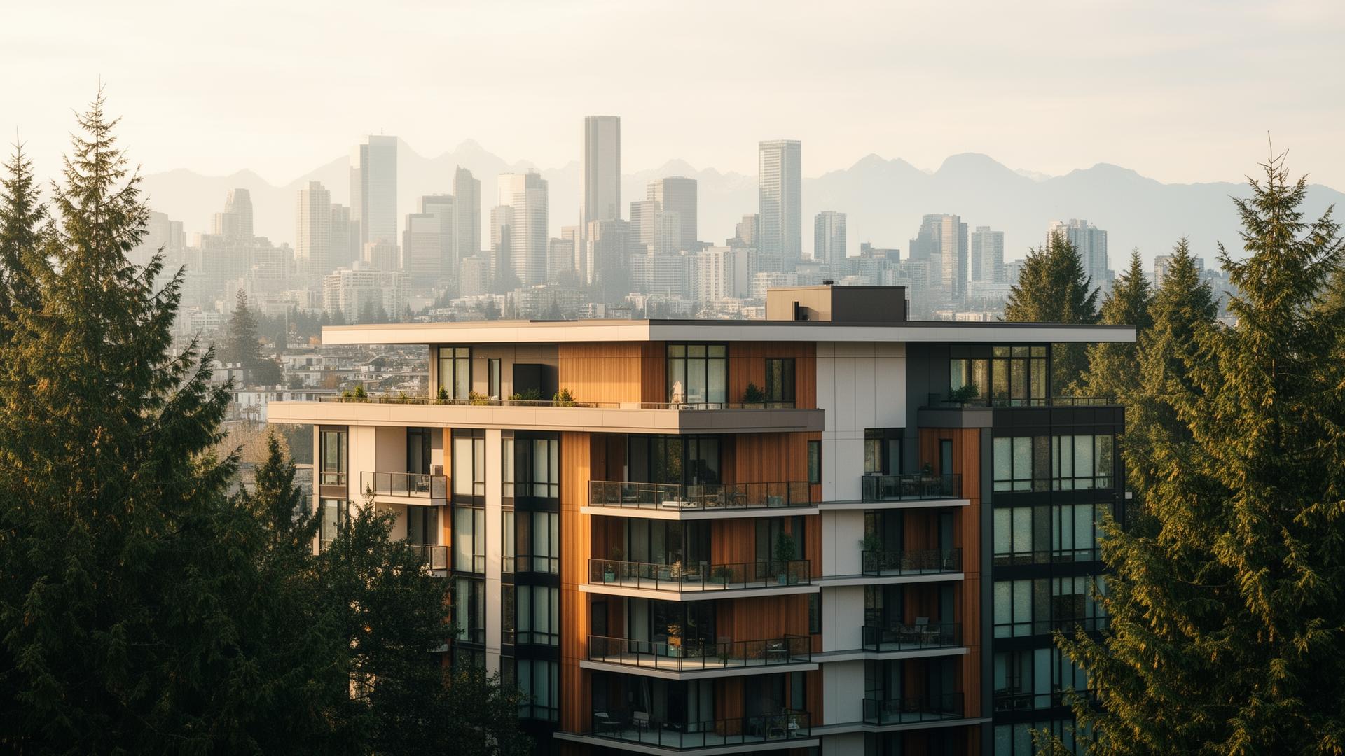 Modern Pacific Northwest apartment building